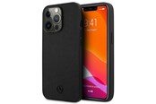 Mobiel - Covers & Cases - Mercedes Leather Meshed Metal Logo Case for iPhone 13 Pro / iPhone 13 - Black - 3666339020910