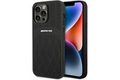 Mobiel - Covers & Cases - Mercedes AMG Leather Curved Lines MagSafe Case for iPhone 14 Pro Max - Black - 3666339071974