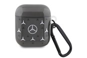 Mobiel - Covers & Cases - Mercedes Large Star Pattern Case for AirPods 1 / 2 - Black - 3666339094508