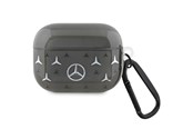 Mobiel - Covers & Cases - Mercedes Large Star Pattern AirPods Pro Case - Black - 3666339094515