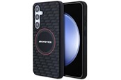 Mobiel - Covers & Cases - Mercedes AMG Silicone Carbon Pattern MagSafe Case for Samsung Galaxy S24 - Black - 3666339241728