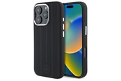 Mobiel - Covers & Cases - Mercedes MEHMP16L23SUVSK iPhone 16 Pro 6.3" Black/Black Hardcase Silicone Vertical Tonal Stripes MagSafe - 3666339327064