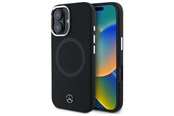 Mobiel - Covers & Cases - Mercedes MEHMP16S23SUTTK iPhone 16 6.1" Black/Black Hardcase Silicone Tonal MagSafe Logo - 3666339326883