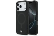 Mobiel - Covers & Cases - Mercedes Plain Smooth Leather MagSafe Case for iPhone 17 Pro - Black - 3666339568504