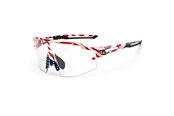Fietsaccessoires - Rockbros Cycling Glasses Photochromic with UV Protection and Corrective Insert 14120008002 - USA Pattern - White - 8386824303735