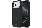Mobiel - Covers & Cases - Mercedes Plain Smooth Leather MagSafe Case for iPhone 17 Pro Max - Black - 3666339568511