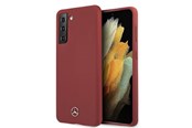 Mobiel - Covers & Cases - Mercedes Silicone Line Case for Samsung Galaxy S21+ - Red - 3700740497906