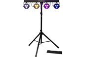 Muziekinstrumenten en DJ-apparatuur - Algam Lighting 2-in-1 LED-spots op statief met voetcontroller - LAL STAGE-BAR II