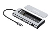 Docking station - Sandberg USB-C 6in1 Travel Dock SSD Case - 136-82