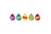 Speelgoed - Folat BV Bunting Balloons Happy Birthday 10mtr. - 65500