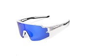 Fietsaccessoires - Rockbros Polarized Cycling Glasses with UV Protection and Corrective Insert Blue Lenses - White - 8386824303780