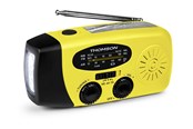 DAB & Wekkerradio - Thomson Emergency Hand Crank Radio - Yellow - AM/FM - Mono - Yellow - RT260Y