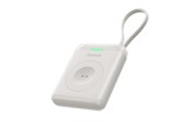 Powerbank - Baseus EnerFill FW11 5W Power Bank for Apple Watch with Built-in Cable - White Powerbank - Wit - E0205302