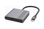 USB hub - Gembird 3-Port USB-C USB hub - 3 - USB 3.2 - Grijs - A-CM-COMBO3-05