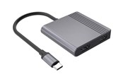 USB hub - Gembird 3-Port USB-C USB hub - 3 - USB 3.2 - Grijs - A-CM-COMBO3-04