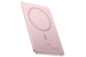 Powerbank - Baseus PicoGo AM41 5000mAh 20W Ultra-Slim Power Bank MagSafe Compatible with Simple USB-C 60W 30cm Cable - Pink Powerbank - Roze - 5000 mAh - P1007680C453-00