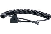 Diversen - Atomos D-Tap to DC Locked connector Barrel Coiled Cable for Battery Eliminator and all Recorders - ATOMDTPCB2