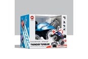 Op afstand bedienbaar - Sharper Image Toy RC Monster Spinning Car Metallic Blue - 1212014891