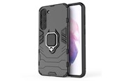 Mobiel - Covers & Cases - Hurtel Ring Armor Case for Samsung Galaxy S23+ Armored Cover Magnetic Holder Ring Black - 5907769352126