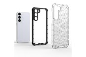 Mobiel - Covers & Cases - Hurtel Honeycomb Case for Samsung Galaxy S23+ Armored Hybrid Cover Transparent - 9145576272329