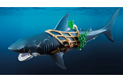 Speelgoedpop - Playmobil Reuzenhaai met piraat - 71793