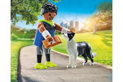 Speelgoedpop - Playmobil Jogger met Border Collie - 71740