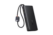 Powerbank - Baseus EnerFill FC41 25000mAh 145W Power Bank with Digital Display and Built-in Dual USB-C Cable - Black Powerbank - Zwart - 25000 mAh - E0028H03