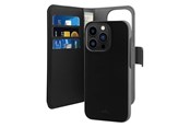 Mobiel - Covers & Cases - Puro Wallet Detachable MagSafe 2in1 Eco Leather Case with Flip and Wallet for iPhone 14 Pro Max - Black - IPC14P67BOOKC3BLK