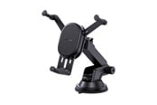 Mobiel - Overige accessoires - Baseus Stable Car Holder with 15W Inductive Charger Gravity and Suction Cup - Black - C40447002113-Z1