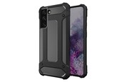 Mobiel - Covers & Cases - Hurtel Hybrid Armor Case Tough Rugged Cover for Samsung Galaxy S22+ (S22 Plus) Black - 5907769337376
