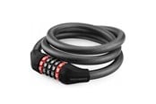 Fietsaccessoires - Rockbros RKS507-1BK bicycle lock with combination 1.8 m - black - RKS507-1BK