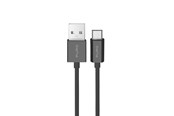 USB-kabel - Puro 12W TPE USB-A Cable - microUSB 2m - Black - PUCM12W2MTBLK