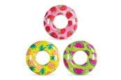 Spelen met water - Intex Tropisch fruit zwembanden, 3 assorti, 107 cm - 56261