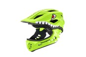 Fietsaccessoires - Rockbros TT-32003 Shark Children's Bike Helmet with Detachable Jaw Size S (48-52) - Green - TT-32003