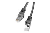Netwerk - kabel - Lanberg patch cable - 1 m - black RAL 9004 - Zwart - 1m - PCF6-10CC-0100-BK