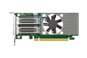 Netwerk-adapter (netwerkkaart, printserver, enz.) - QNAP QXG-100G2SF-BCM - network adapter - PCIe 4.0 x16 - 100 Gigabit QSFP28 x 2 - QXG-100G2SF-BCM