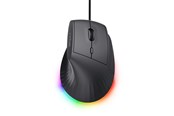 Muis - Trust MAU Gaming GXT145 REXXA Gaming mouse - Ergonomische muis - Optisch - 10 knoppen - Zwart met RGB-licht - 26024