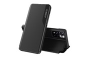 Mobiel - Covers & Cases - Hurtel Eco Leather View Case Elegant Flip Cover Stand Function Poco M4 Pro 5G Black - 5907769338205