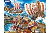 Puzzels - Larsen Puzzles Puzzle Viking Voyage - 65 pieces Maxi (36.5x28.5 cm) Vloer - FI8