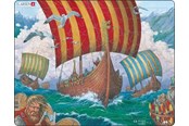 Puzzels - Larsen Puzzles Puzzle Viking Ship - Ormen Lange - 64 pieces Maxi (36.5x28.5 cm) Vloer - FI6