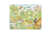 Puzzels - Larsen Puzzles Puzzle birds and flowers in the garden - 60 pieces Maxi (36.5x28.5 cm) Vloer - FH37