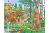 Puzzels - Larsen Puzzles Puzzle Forest Animals - 29 pieces Maxi (36.5x28.5 cm) Vloer - FH36