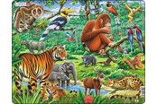Puzzels - Larsen Puzzles Puzzle Jungle Animals - 20 pieces Maxi (36.5x28.5 cm) Vloer - FH24