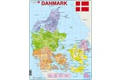 Puzzels - Larsen Puzzles Puzzle Denmark Political - 70 pieces Maxi (36.5x28.5cm) Vloer - A6