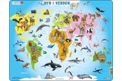 Puzzels - Larsen Puzzles Puzzle Animals in the World - 28 pieces Maxi (36.5x28.5 cm) Vloer - A34