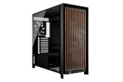 Case - Corsair FRAME 5000D WOOD RS - Case - Miditower - Zwart - CC-9011353-WW