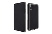 Mobiel - Covers & Cases - ITSKINS HYBRID FOLIO cover for iPhone XS Max®. Black and red with recycled leather - APXP-HYBRF-BRRL