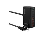 Mobiel - Adapters & Opladers - Wozinsky 240W GaN QC3 Charging Station - Black - 5907769385087