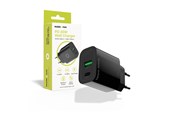 Mobiel - Adapters & Opladers - Mobile Origin PD20W Wall Charger MO12 - black - 1 USB-A + 1 USB-C - FRL-PD20W-MO12-BLK