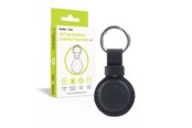 Mobiel - Overige accessoires - Mobile Origin AirTag Outdoor Leather Keychain A7 black - MO-AOLK-BLK